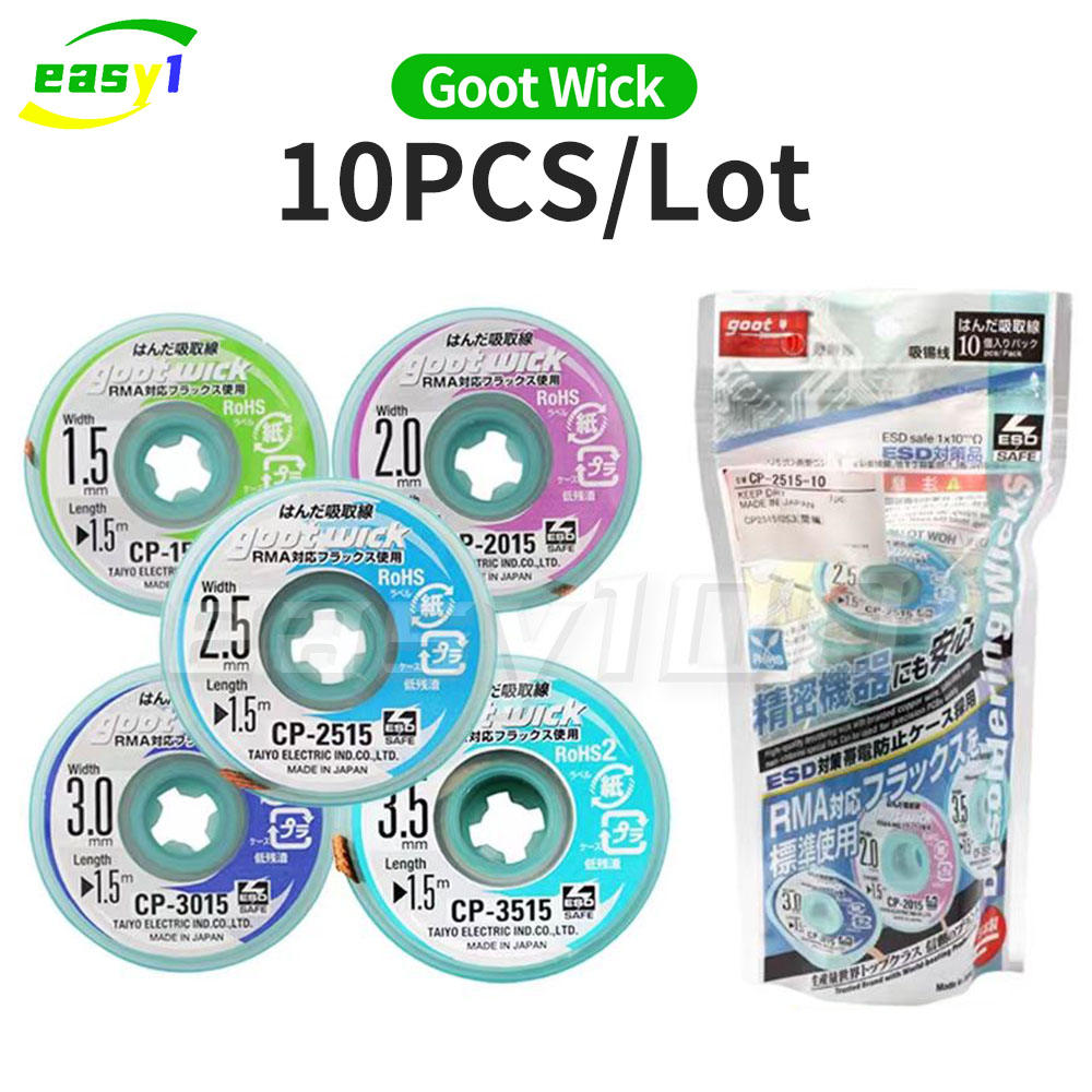 Solder Wick Braid - Orijinal Goot fitil lehimleme fitil örgülü