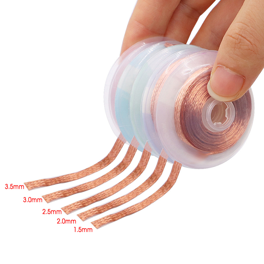 1.5mm 2mm 2.5mm 3mm 3.5mm geni - Solder Wick Braid incelemesi ve fiyatı