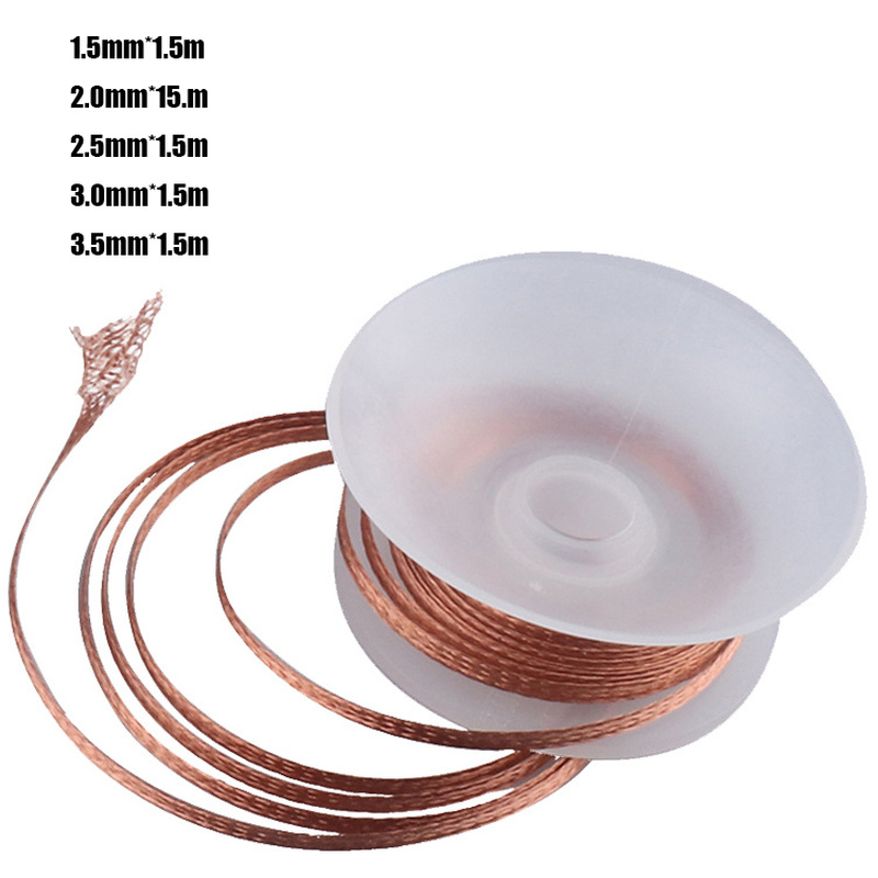 1.5mm 2mm 2.5mm 3mm 3.5mm geni - Solder Wick Braid incelemesi ve fiyatı